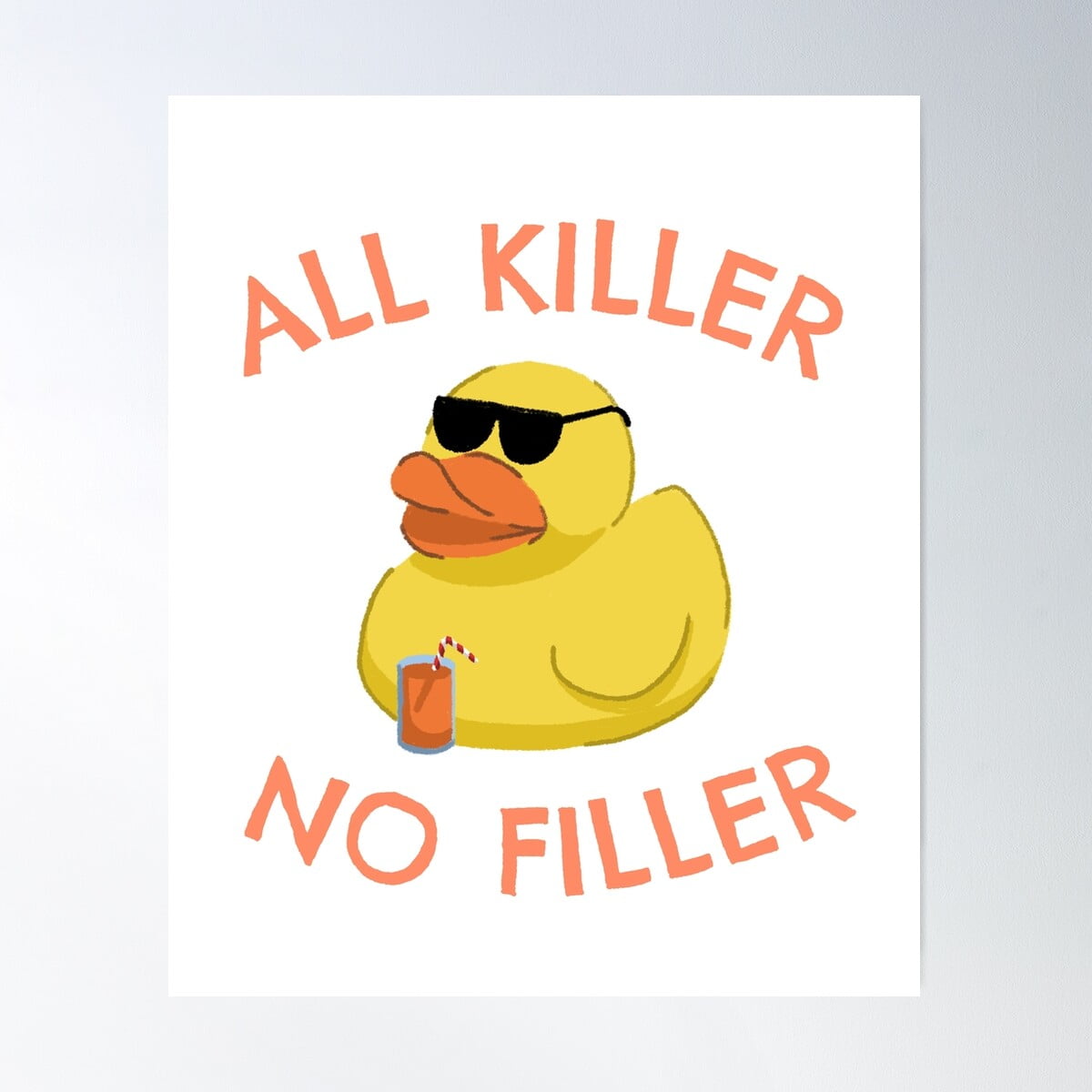 All Killer No Filler Poster Wall Art, Modern Wall Decor For Living Room Bedroom, 12x18 UNFRAMED ...