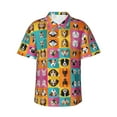 thumbnail image 1 of All Kinds Of Dogs Hawaiian Shirts For Men, Summer Short-Sleeve Relaxed-Fit Button-Down Shirts Large, 1 of 9