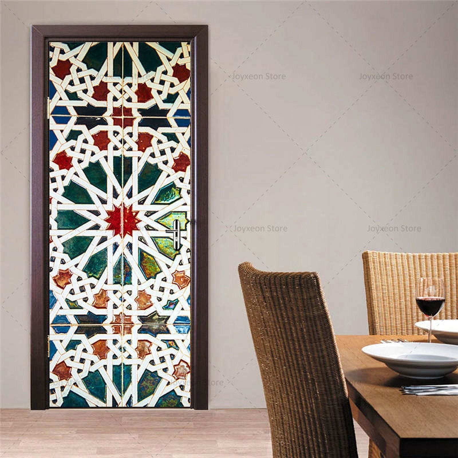 All Kinds of Round Door Stickers Vinyl PVC Waterproof Self-adhesive for ...
