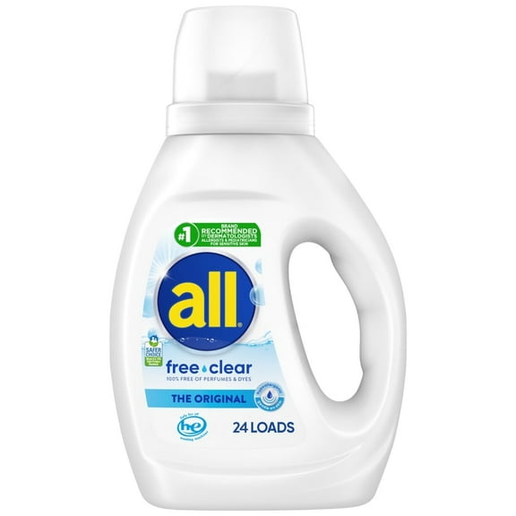 All Liquid Laundry Detergent (Pack 1) - 24 Loads, 35fl