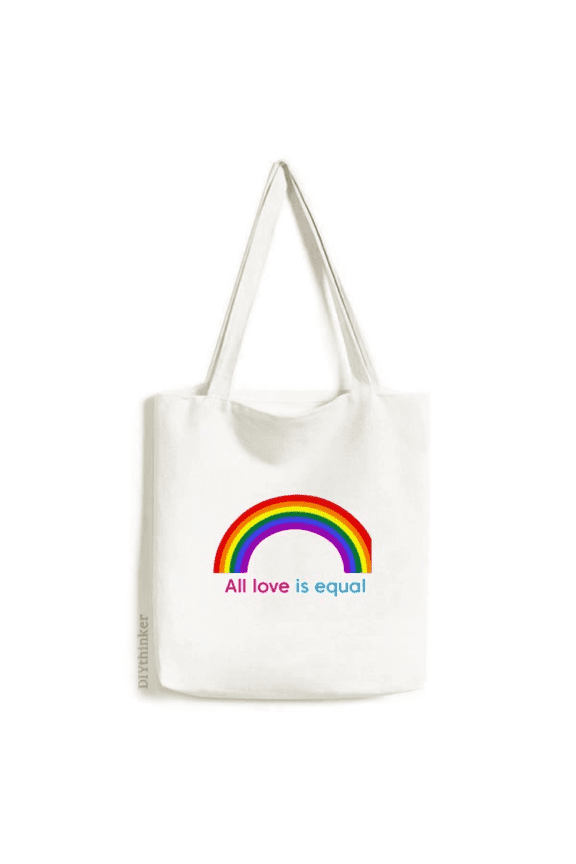 All Love Is Equal Tote Canvas Bag Shopping Satchel Casual Handbag