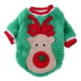 thumbnail image 1 of All-Match Pet Sweater Cartoon Design Fleece Two-Legged Dog Clothes – Warmth for Christmas, 1 of 8