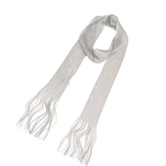 All Matching Scarf for Women with Tassels Hand Tied Neck Scarf French Styles Long Scarf Neckwear for Formal Occasion
