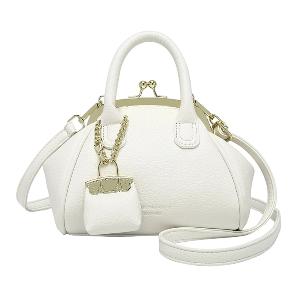 All-Matching Shoulder Bag for Woman Satchel Bag Kiss Lock Crossbody Bag Trendy Handbag Retro Messenger Bag
