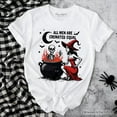 thumbnail image 1 of All Men Are Cremated Equal Halloween T-Shirt, Funny Witch, 1 of 6