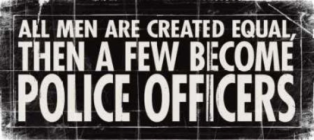 All Men - Police Canvas Art - Stephanie Marrott (10 x 20)