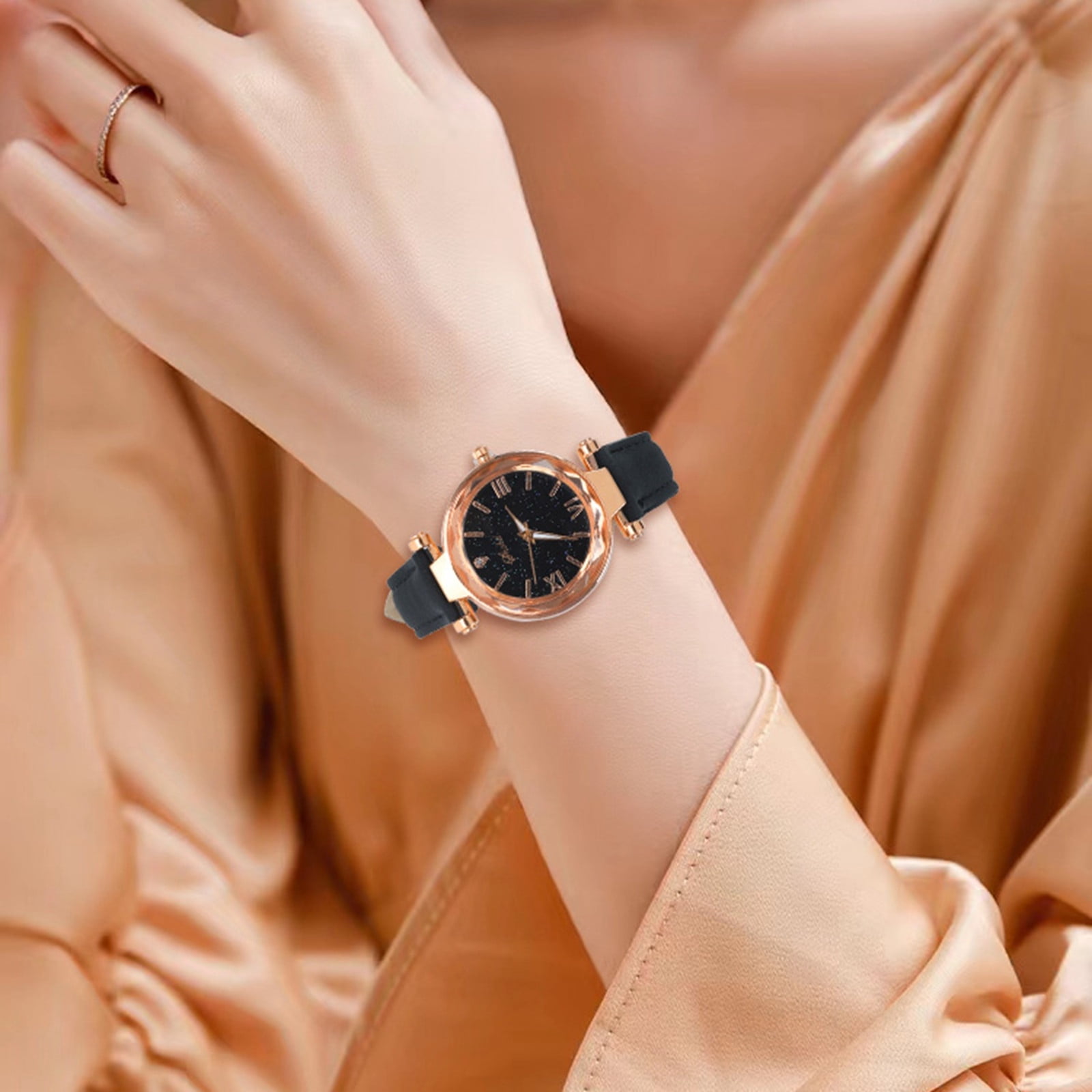 All Mens Watch 24 Hour Analog Watch Watch Leather Straps for Men Extra