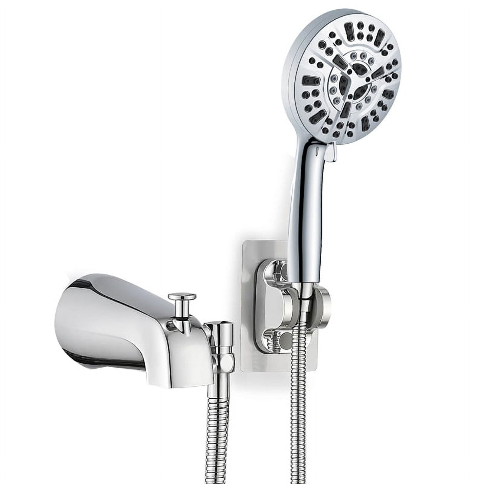 All Metal Bathtub Faucet with 9 Sprayer Settings, Chrome , with Built ...