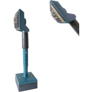 All Metal Carpet Knee Kicker with Extendable Handle and Soft Padding, Carpet Stretching Tool BLUE
