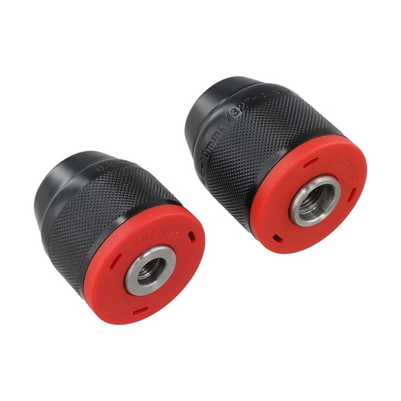 All Metal Drill Chuck 0.8-10mm with 3/8-24UNF & 1/2-20UNF Threaded Interface for Hand Electric Drill, Quick Change Collet Set