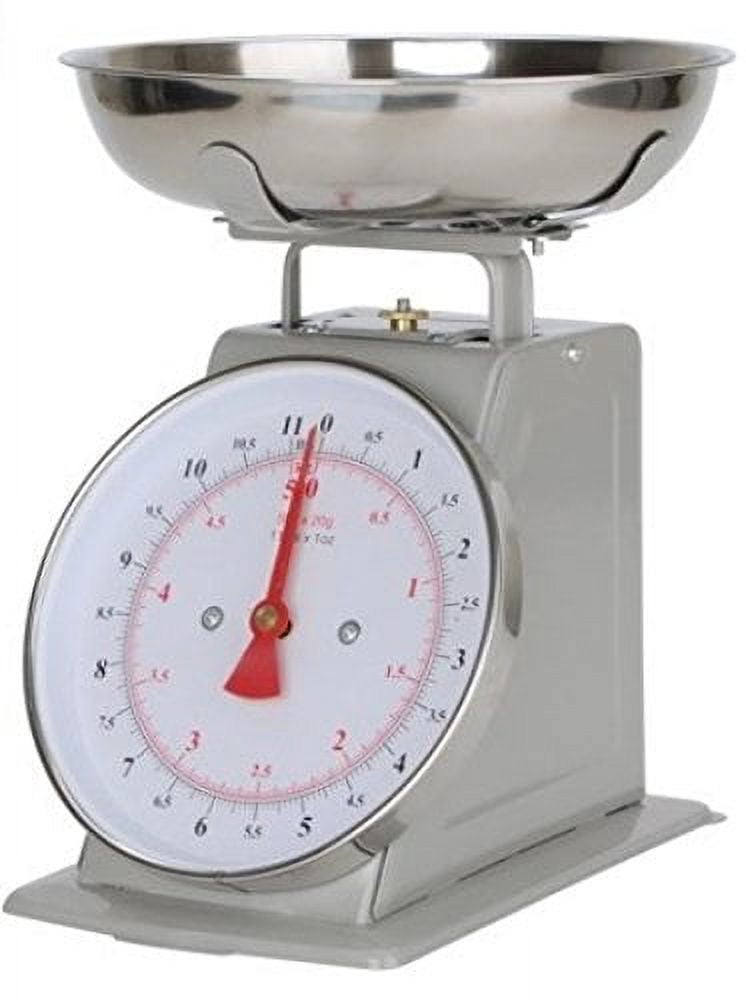 Galaxy 5 lb. Mechanical Portion Control Scale with Removable Stainless  Steel Bowl