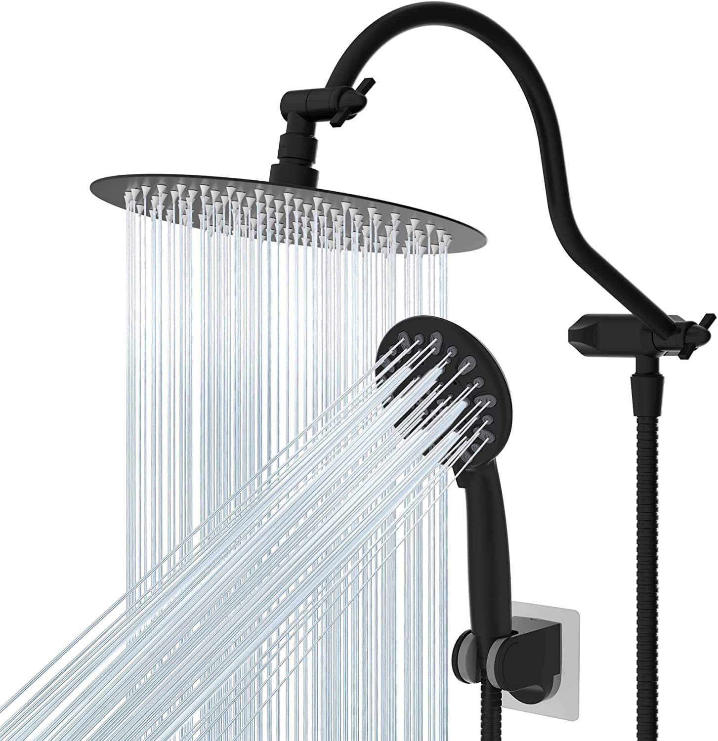 All Metal Shower Head,10 Inch High Pressure Rainfall Shower Head