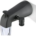 thumbnail image 1 of All Metal Tub Spout with Diverter Matte Black, Fits 1/2” or 3/4" Threaded Pipes, Bathtub Faucet with Shower Diverter for Convenient Water Control, 1 of 13