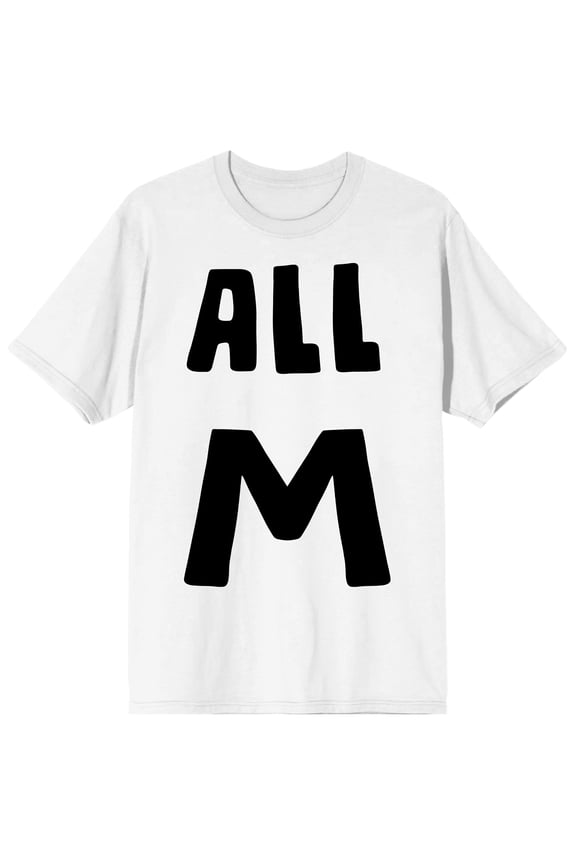 All Might My Hero Academia White Graphic Tee- L