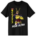 thumbnail image 1 of All Might Plus Ultra My Hero Academia Anime Mens Black Graphic Tee-XXL, 1 of 4