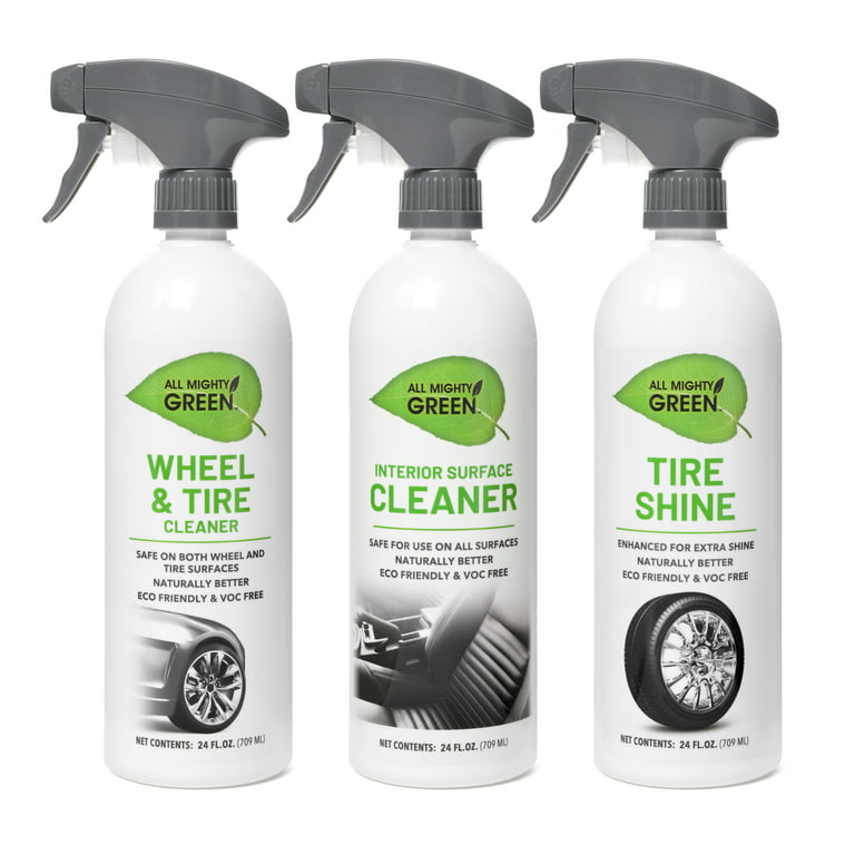 All Mighty Green Eco-Friendly 3 Piece Car Cleaning Combo Set