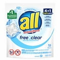 thumbnail image 1 of All Mighty Pacs Laundry Detergent Free Clear - 19.0 Ea (Pack of 3), 1 of 8