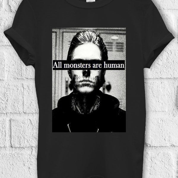 All Monsters Are Human T Shirt Hoodie Sweatshirt Baseball Pullover Men