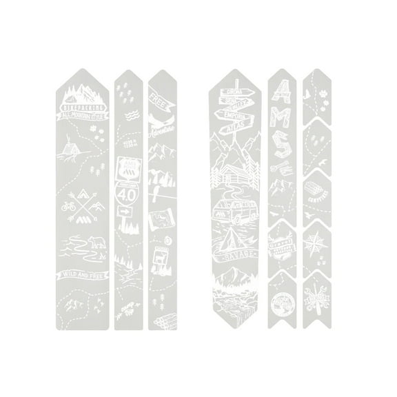 All Mountain Style Extra Gravel/Road Frame Guard, Bikepacking White