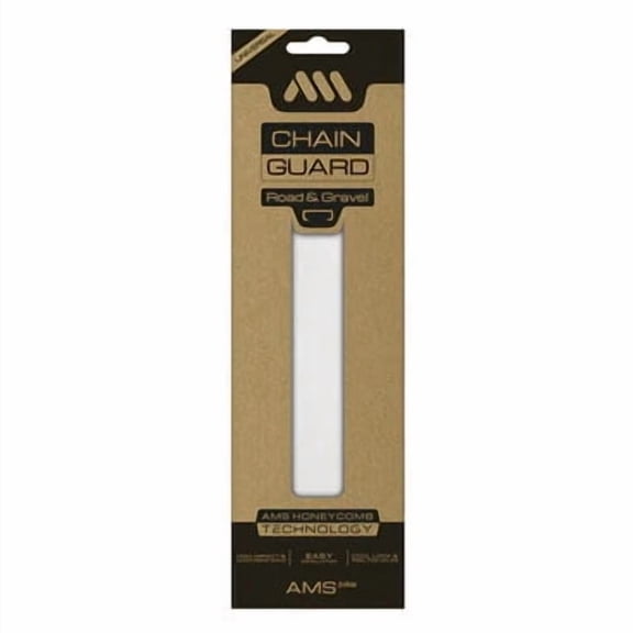 All Mountain Style Road And Gravel Chain Guard, Clear/Silver
