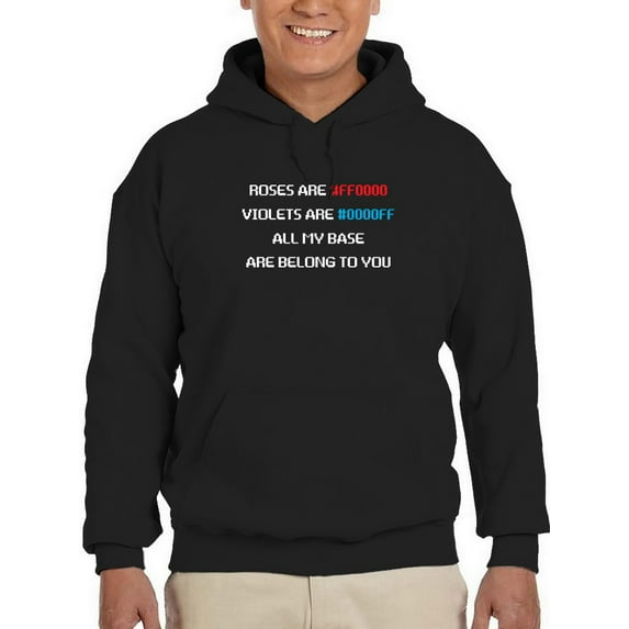 All My Base Are Belong To You Hoodie Men -GoatDeals Designs, Male XX-Large