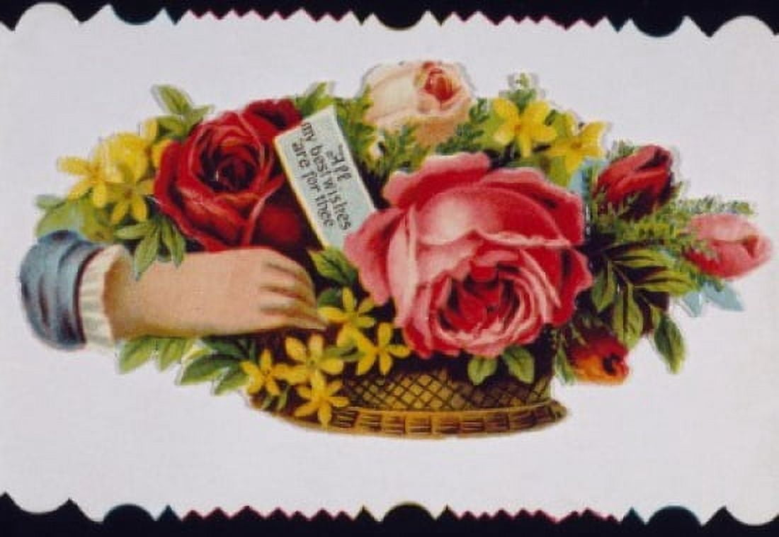 All My Best Wishes Are for Thee Nostalgia Cards Canvas Art - (18 x 24)