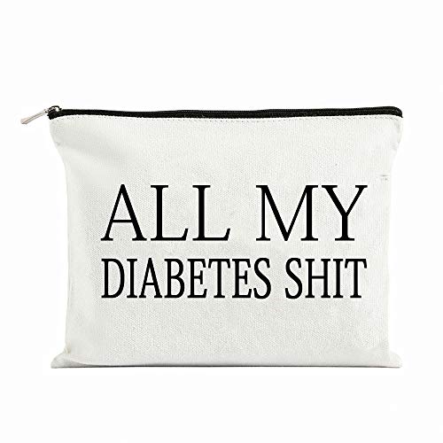 All My Diabetes Shit Funny Diabetic Travel Bag Pouch Personalized Gift