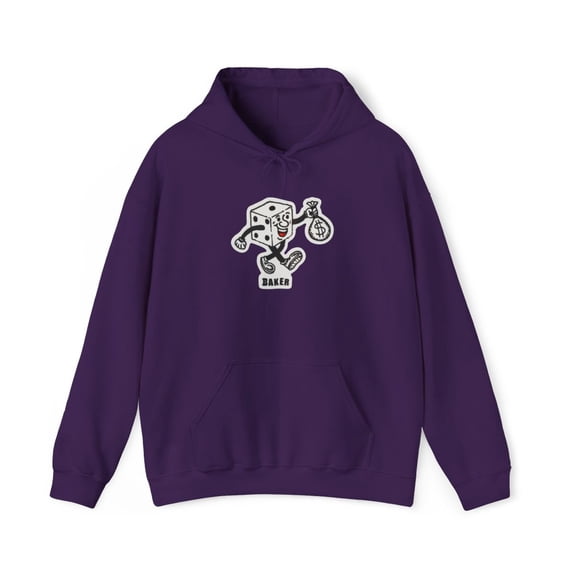 All My Homies Dice Baker Skateboard 2000s Vintage Classic Hoodie Print - 5XL / Purple