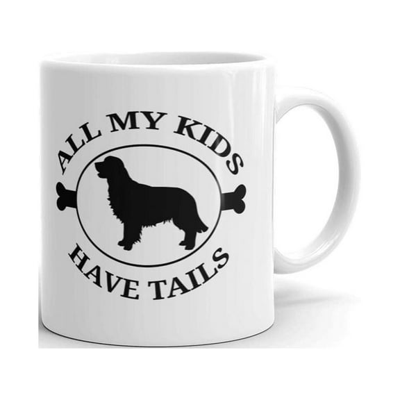 All My Kids Have Tails Retriever Coffee Tea Ceramic Mug Office Work Cup Gift 15oz
