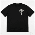 thumbnail image 1 of All My Role Models Went To Prison Christian Crown Of Thorns Cross Front Back Print Unisex T-Shirt, 1 of 5