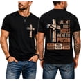 thumbnail image 1 of All My Role Models Went To Prison T-Shirt Mens Christian T Shirts, 1 of 6