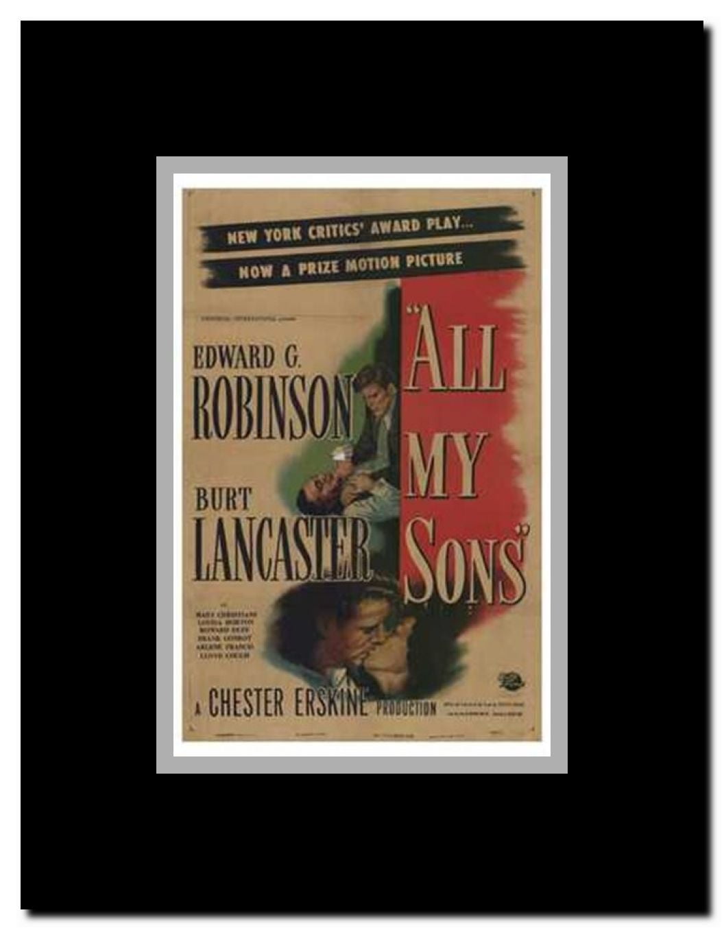 All My Sons Framed Movie Poster
