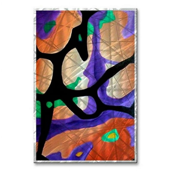 All My Walls 0117ME00009 Dance Ring C1 Metal Artwork, Multicolor - Small