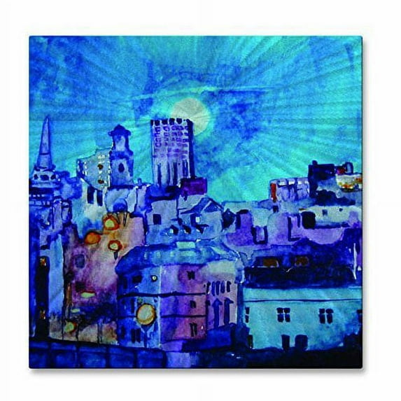 All My Walls 0135ME00008 Cityscape Metal Artwork Wall Sculpture Painting Home Decor