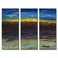 thumbnail image 1 of All My Walls Abstract Sunset by Daniel MacGregor 3 Piece Painting Set, 1 of 1