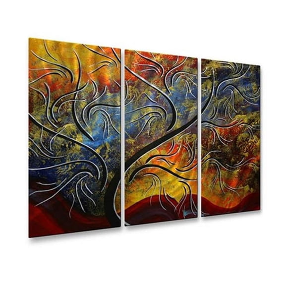 All My Walls MAD00085 Emerald Glow II Metal Wall D-cor