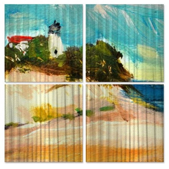 All My Walls Playing for Keeps by Russ Potak 4 Piece Painting Set