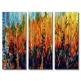 thumbnail image 1 of All My Walls 'Sizzlescape' by Holly Carmichael 3 Piece Painting Print Plaque Set, 1 of 4