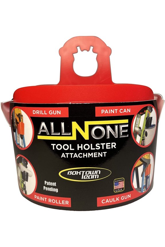 All-N-One Ladder Tool Holster - Drill and Caulk Gun Holder - Multicolor