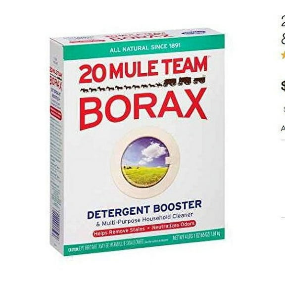 All Natural! 20 Mule Team Borax Natural Laundry Booster & Multi-Purpose Household Cleaner76.0 oz.2pk