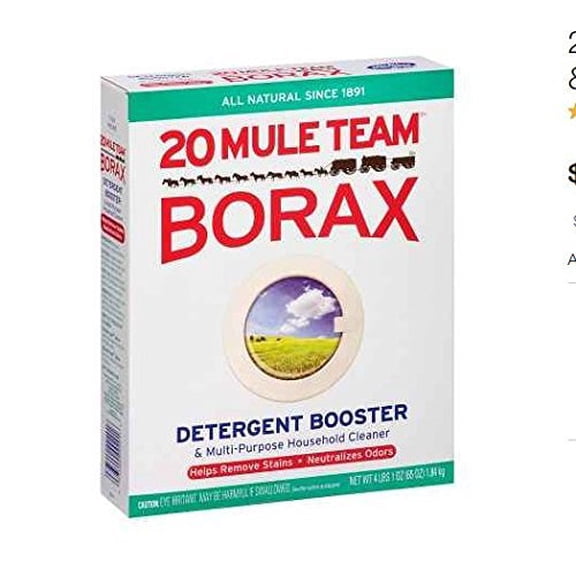 All Natural! 20 Mule Team Borax Natural Laundry Booster & Multi-Purpose Household Cleaner76.0 oz.2pk