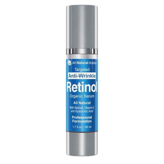 All Natural Advice Retinol Serum For Face with Hyaluronic Acid & Vitamin E – Facial Serum - Organic Face Care Proud Canadian Company - 50ml