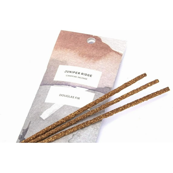 All-Natural Aromatic Campfire Incense - Long-Lasting Bamboo Sticks - Aromatherapy & Meditation Therapy - No Synthetic Fragrance - Douglas Fir - 20 Count