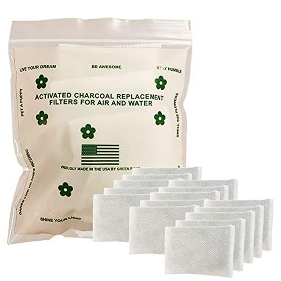 All-Natural Baby Diaper Pail Deodorizer | 15 Activated Charcoal Air Purifier Compatible with Diaper Genie & Ubbi Pails, Shoe Closets, Trash Cans, Pets (Pack of 15) Made in The USA