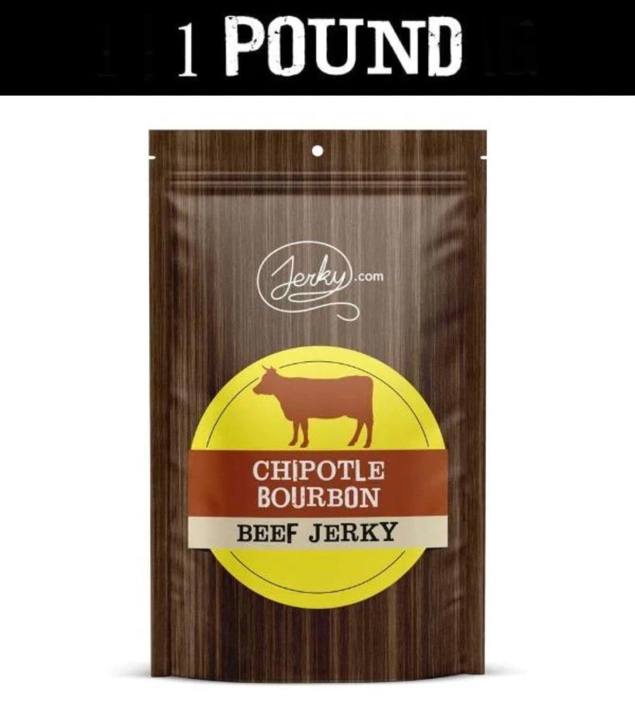 All Chiptole Bourbon Original Beef Jerky - No Added Preservatives, No MSG or Nitrates - Bold & Peppery, 100% Lean Beef (1 Pound)