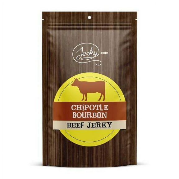 All Natural Chipotle Bourbon Beef Jerky - No Added Preservatives, No MSG or Nitrates - Smoky, Bourbon-Infused Heat, 100% Lean Beef (2.5 Ounce, Pack of 1)
