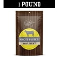 thumbnail image 1 of All Natural Ghost Pepper Beef Jerky - Extra Spicy, Premium Grass-Fed, High Protein Snack - No Added Preservatives, No MSG or Nitrates, 100% Lean Beef (1 Pound), 1 of 3