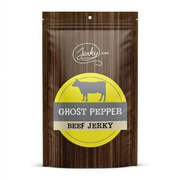 All Natural Ghost Pepper Beef Jerky - Extra Spicy, Premium Grass-Fed, High Protein Snack - No Added Preservatives, No MSG or Nitrates, 100% Lean Beef (2.5 Ounce, Pack of 1)