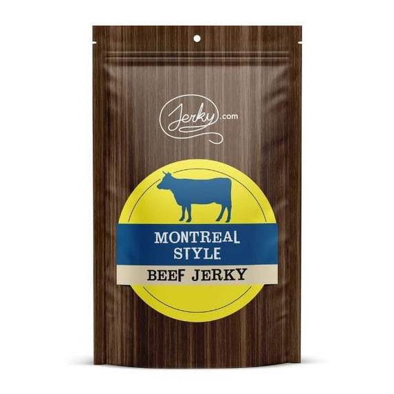 All Natural Montreal Style Beef Jerky - No Added Preservatives, No MSG or Nitrates - Rich, Savory with a Bold Spice Blend, 100% Lean Beef (2.5 Ounce, Pack of 1)