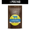 thumbnail image 1 of All Natural Teriyaki Beef Jerky - No Added Preservatives, No MSG or Nitrates - Bold & Peppery, 100% Lean Beef (1 Pound), 1 of 3